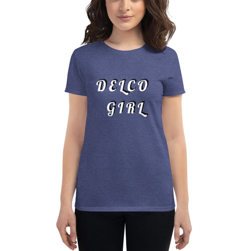 DELCO GIRL Women's short sleeve t-shirt and MP3 Digital Download of the song 