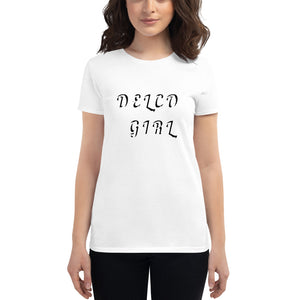 DELCO GIRL Women's short sleeve t-shirt and MP3 Digital Download of the song "Delco Girl"